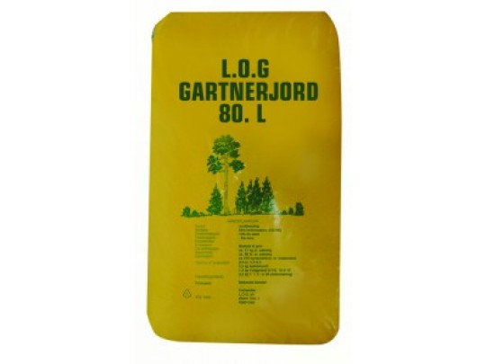 Gartnerjord LOG, 50 liter, 48 sk/pall pr stk