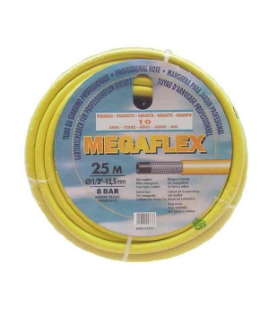 Hageslange Megaflex PVC 12,5mm 8 bar gul 25m
